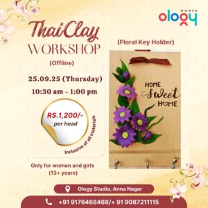 THAI CLAY WORKSHOP (Floral Keyholder)